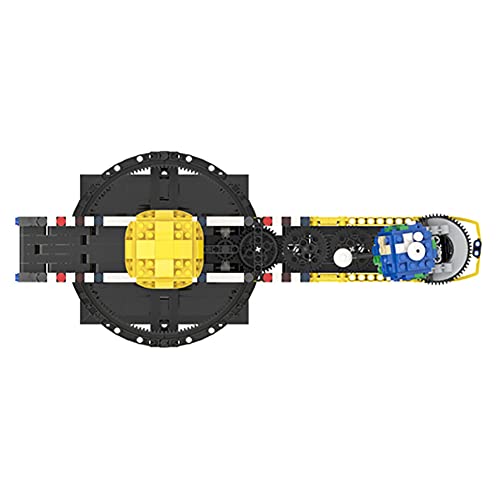 697 PCS Moc RC Car Simule La Rotación De La Luna, La Tierra, Y Los Bloques De Construcción del Modelo Sun Compatibles con Lego, Técnico Puzzle Toy Super Racing RC Kit, Juguete De Ladrillos
