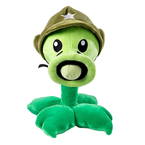 Aiiwqk® Planta Contraste Zombie Peluche Toys 30 cm Planta Guanadora Máquina de Arma Shooter Muñeca de Felpa Pillow Peluche Llena