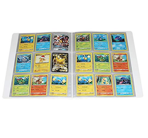Album Compatible Con Cartas de Pokemon, Album Compatible Con Pokemon Para Cartas, Álbum de Pokemon, Carpeta compatible con Cartas Pokemon, Sostiene hasta 432 tarjetas (ZT-PIKACHU)