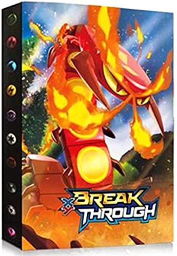 Álbumes Compatible con Cartas Pokemon, Carpeta Compatible con Cartas de Pokémon, Álbum Titular Compatible con Cartas Pokémon, 30 páginas con capacidad para 240 cartas (Centiskorch)