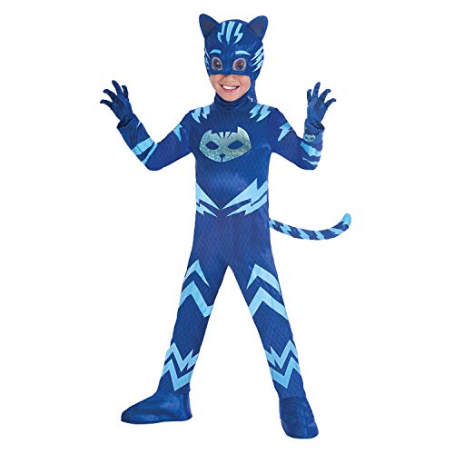 Amscan - Disfraz PJ Mask Cat Boy Luxe (3-4 años), multicolor, 7AM9902964.