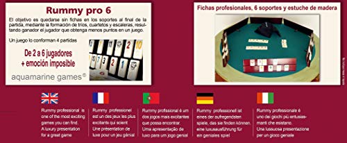 Aquamarine Games - Rummy profesional, 6 jugadores (Compudid cp009)