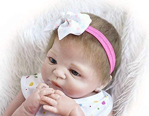 Artículos de promoción de Ventas 17"Pulgadas Realista de Cuerpo Completo de Silicona Reborn Baby Doll Girl Toys 45cm Real Life Reborn Baby Dolls Vinilo de Silicona Suave Reborn Realista Cuerpo de be