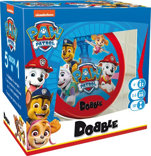 Asmodee - Dobble: Paw Patrol, Juego de Cartas para Toda la Familia, edición en Italiano, 8253