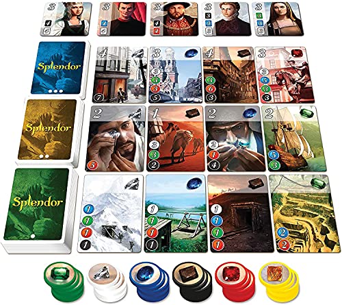 Asmodee Splendor - Juego de estrategia [Versión importada (inglés)] - Idioma en Inglés