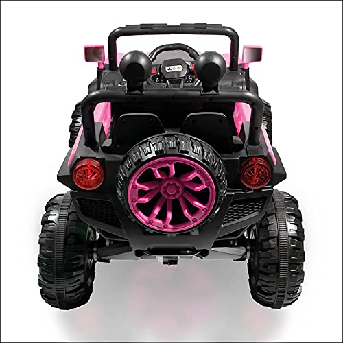 ATAA Buggy Rodeo 4x4 - Rosa - - Coche eléctrico para niños con tracción a Las 4 Ruedas, Mando Remoto, App móvil y Dos Asientos.