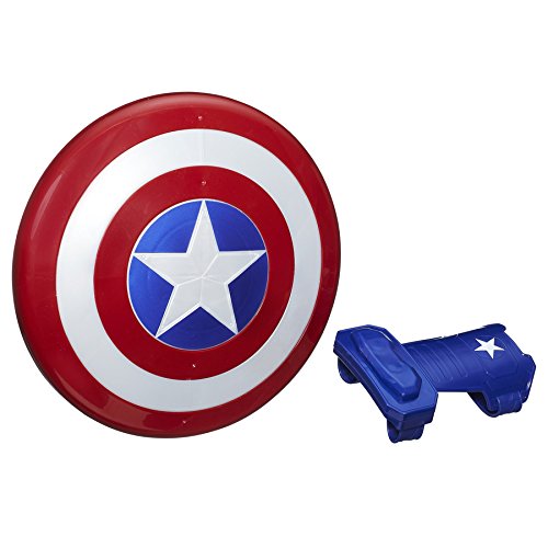 Avengers Escudo Y Guante MAGNÉTICOS Capitan AMÉRICA B9944, Multicolor, Talla única (Hasbro B9944EU4)