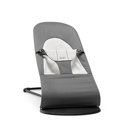 BABYBJÖRN Hamaca Balance Soft, Algodón/Jersey, Gris oscuro/Gris