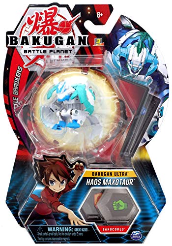 BAKUGAN Ultra, Haos Maxotaur, criatura transformadora coleccionable de 3 pulgadas de alto, para edades de 6 años en adelante