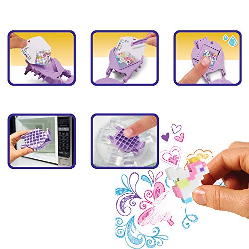 Bandai 38531 Pretty Krazy Pixels - Juego de gomas para manualidades , color/modelo surtido