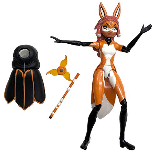 Bandai - Miraculous - Minimuñeca - Rena Rouge - Muñeca articulada de 12 cm con Sus Accesorios - P50404