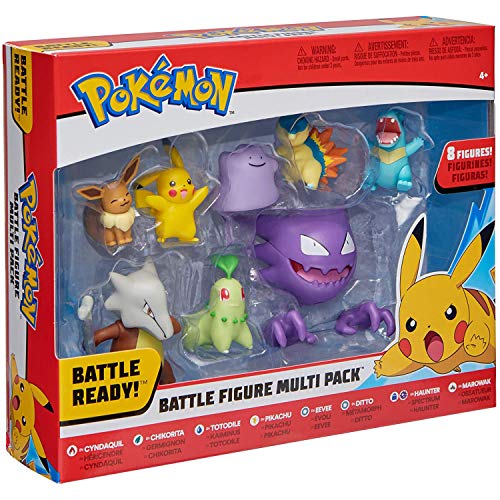 BANDAI Pokémon WT97929-Pack de 8 Figuras vagas 4, Vague 4 (WT97929)