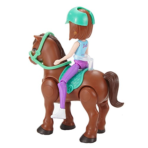 Barbie On The Go™ Brown Pony and Doll - Muñecas (Multicolor, Femenino, Chica, 4 año(s), Barbie, Ampolla)