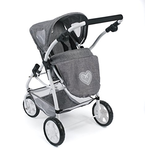 Bayer Chic 2000 638 76 Emotion - Cochecito para muñecas (2 en 1), color gris