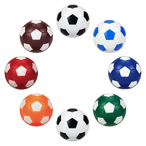 BEBUPO Pelotas de Futbolin 8 Piezas,Bolas para Futbolin de la Tabla 32mm Vistoso Mini Reemplazos del Juego de Futbolín ,Accesorios Mesa del Juego del Futbolín de la Bola para Adultos y Niños
