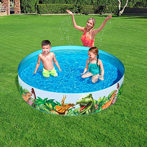 BESTWAY 55022 - Piscina Infantil Fill N' Fun Dinosaurios 183x38 cm