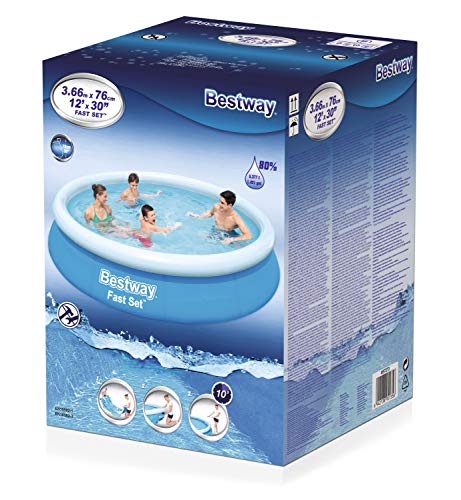 BESTWAY Fast Set Piscina 366 x 76 cm, sin bomba