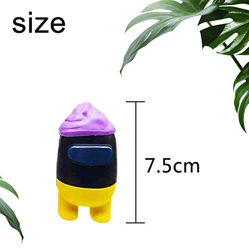 BESTZY Among Us Figuras en Miniatura 6PCS Among Us Figure Toy Entre Nosotros Juguetes Navidad DIY Figuras de Jardín Decoraciones Adornos de Mesa Escritorio Figuras de Juguete Lindas Colección