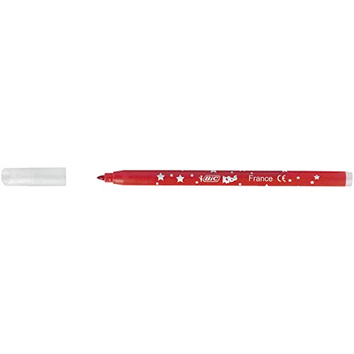 BIC Kids Colour & Erase Magic Rotuladores - Colores Surtidos, Blíster de 12 Unidades