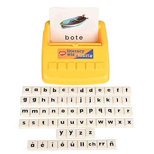 BOHS Juego Divertido de alfabetización en español - Palabras en minúsculas en español - 60 Tarjetas - Juguetes educativos para el Aprendizaje de Idiomas en Preescolar
