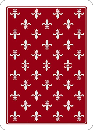 Bol Sans Playing Cards 3320 - Juego de cartas de póquer (2 barajas, 100% plástico y resistente al agua, índice jumbo de 0,3 mm de grosor), color negro y rojo