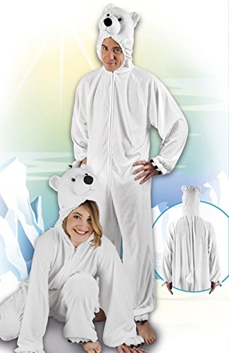 Boland - Disfraz de oso polar de peluche para adultos