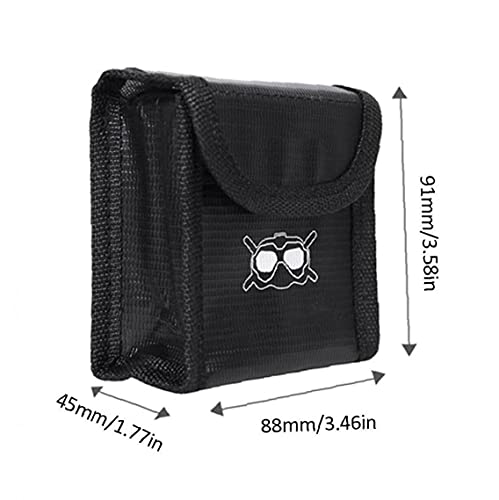 Bolsa de incendio de batería para DJI FPV GOOGLES V2 Tienda 2Battery Drone Bolsa protectora a prueba de explosiones Componente