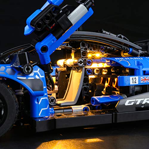 BRIKSMAX Kit de iluminación LED Lego Technic McLaren Senna GTR - Compatible con Lego 42123 Building Blocks Model- No incluir el Conjunto de Lego