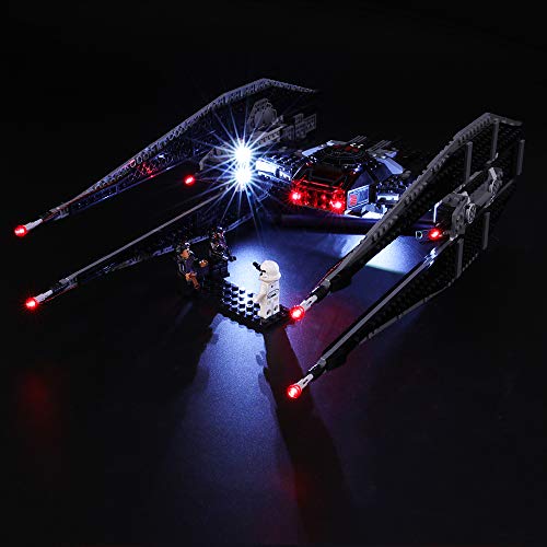 BRIKSMAX Kit de Iluminación Led para Lego Star Wars Kylo Ren's Tie Fighter, Compatible con Ladrillos de Construcción Lego Modelo 75179, Juego de Legos no Incluido