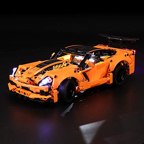 BRIKSMAX Kit de Iluminación Led para Lego Technic Chevrolet Corvette ZR1, Compatible con Ladrillos de Construcción Lego Modelo 42093, Juego de Legos no Incluido
