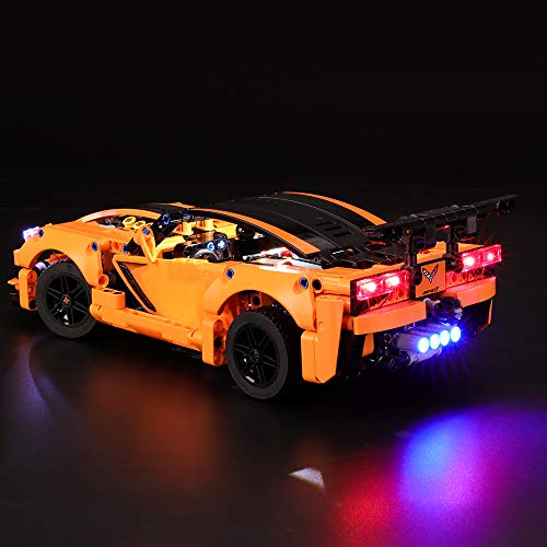 BRIKSMAX Kit de Iluminación Led para Lego Technic Chevrolet Corvette ZR1, Compatible con Ladrillos de Construcción Lego Modelo 42093, Juego de Legos no Incluido