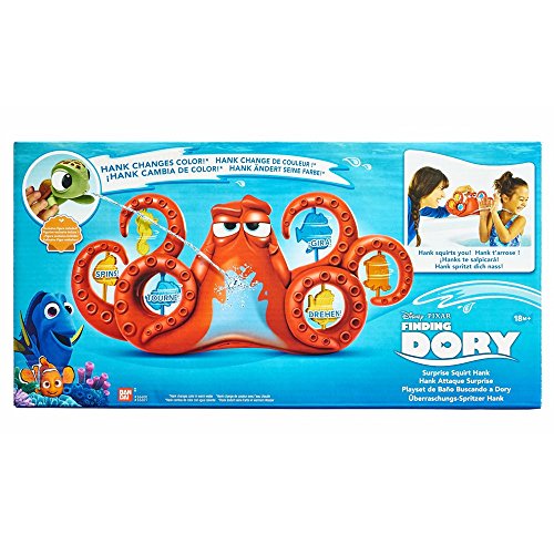 Buscando a Dory - Playset de baño Hank, Color Rojo (Bandai 36600)
