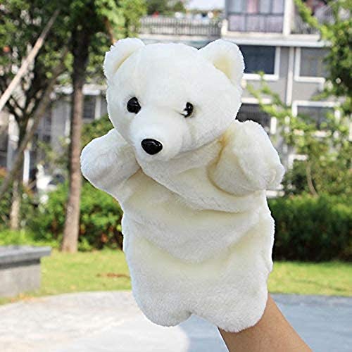 buyaoku Marionetas de Mano, Lindas Marionetas de Osos Polares, muñecos Suaves, Peluches, Lindos Regalos navideños
