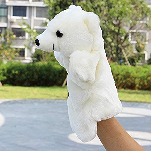 buyaoku Marionetas de Mano, Lindas Marionetas de Osos Polares, muñecos Suaves, Peluches, Lindos Regalos navideños