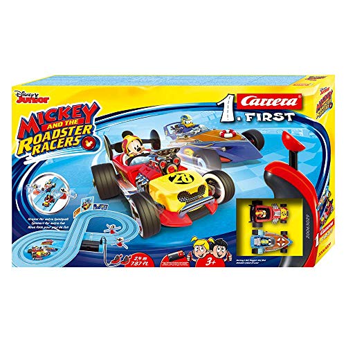 Carrera-1. First Mouse Circuito de Coches Mickey and The Roadster Racers de 2.4 m, Escala 1:50, Multicolor (20063029)