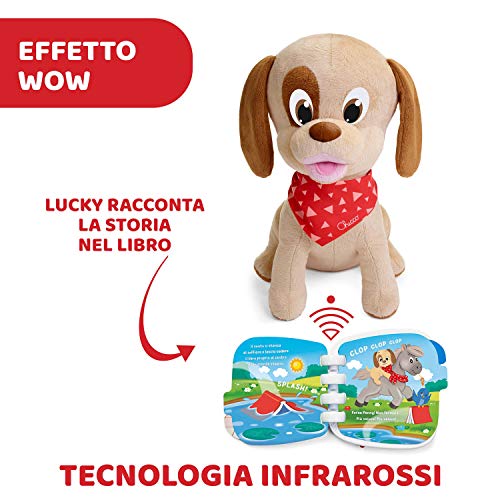 Chicco- Lucky Il Cachorro para Recoger el Pelo, Color Beige (ARTSANA 00009606000000)
