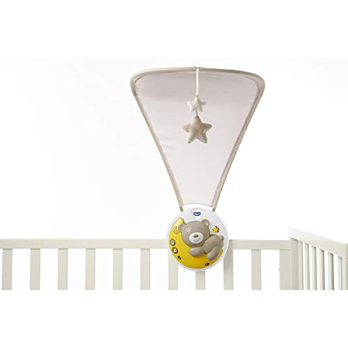 Chicco-Next2Moon Móviles De Cuna Azul, Color Beige (Artsana 00009828000000)