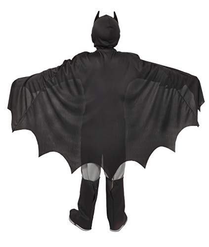 Ciao 11701.3-4 Batman - Disfraz de Dc Comics (Talla 3-4 Años) con Músculos Pectorales Acolchados, Color Gris y Negro