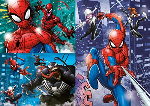Clementoni 3 Puzzles 48 Piezas Spider-Man, Multicolor (25238.1)