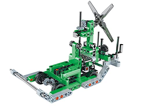 Clementoni-55158 - Mechanics - Helicoptero trirritor + Aerodeslizador - juego de construcciones mecánica a partir de 8 años