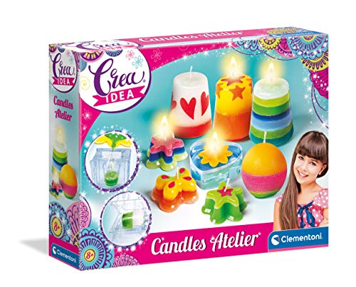 Clementoni-CREA Idea – Atelier Des bougies – Juego Creativo (versión en Italiano) – Fabricado en Italia, 8 años + (18618)