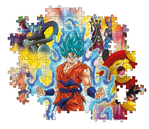Clementoni- Supercolor Puzzle-Dragon Ball Super-180 Piezas, Multicolor (29761)