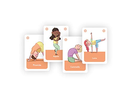 Clementoni Yoga-mazzo, Cartas Infantiles, Mesa, Juego de Sociedad para Toda la Familia, 1-6 Jugadores, 5 años +, Fabricado en Italia, Multicolor, 16300