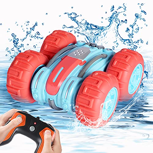 Coche teledirigido 4WD para niños, 2,4 GHz, Juguete Impermeable, Escala 1/18, con giros de 360 ° y Vueltas
