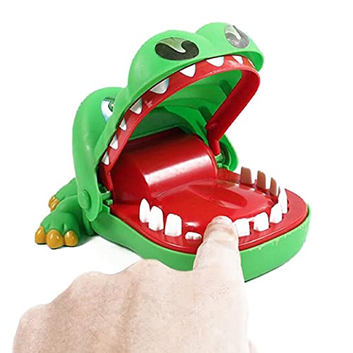 Cocodrilo Biting Finger Juego, Juguetes Divertidos Lindos Regalos Boca Dentista Lindo Niños Niño Adulto