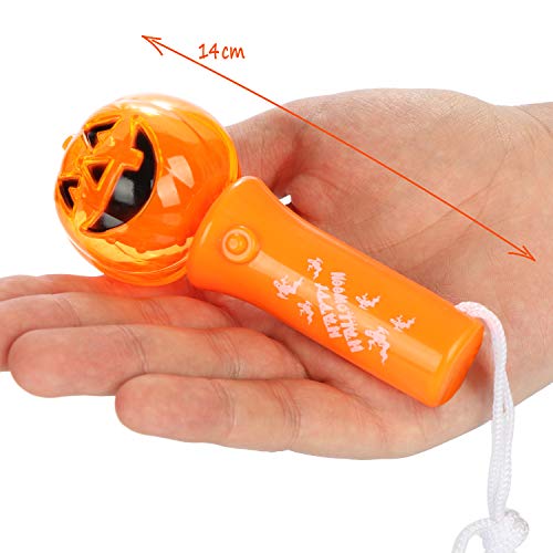 com-four® 3X Palo Luminoso en Diferentes diseños - Varita mágica para niños con luz giratoria para Carnaval, Disfraces, Halloween (Multicolor)