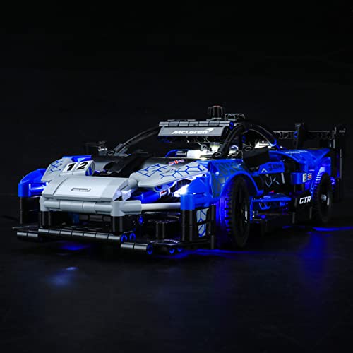 Conjunto De Luces para (Technic Mclaren Senna GTR) Modelo De Construcción De Bloques - Kit De Luz LED Compatible para Lego 42123 (NO Incluido En El Modelo)