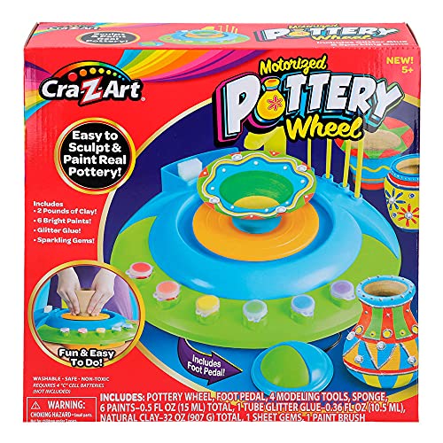 Cra-Z-Art Torno alfarería y arcilla natural Cra (Colorbaby 44115)