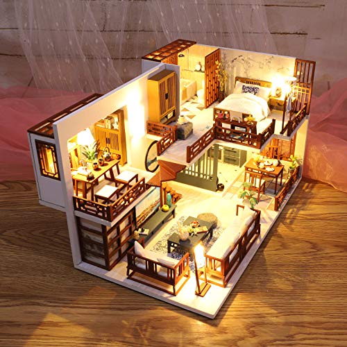 Cuteefun Casa Miniatura para Montar DIY Adultos Mini Habitación Hecha a Mano con Música a Prueba de Polvo y Muebles para Decoración, Regalos Artesanales Creativos para Mujeres (Cake Shop)