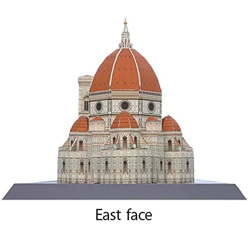 CYC DIY Catedral de Florencia, Italia Modelo de Papel Artesanal Edificio arquitectónico 3D Juguetes educativos de Bricolaje Juego de Rompecabezas Hecho a Mano para Adultos